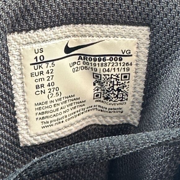 Nike Softball Cleats Molded Womens 10 HyperDiamond 2.5 Keystone Low AR0996-009 - Picture 10 of 10